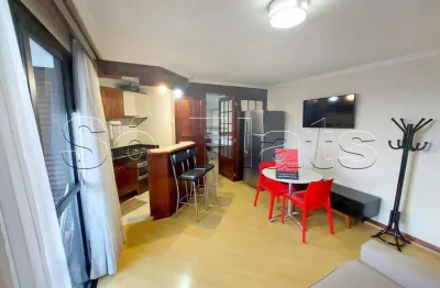 Flat transamérica higienópolis classic disponível para venda com 39m², 1 dormitório e 1 vaga