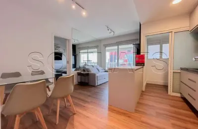 Mandarim, flat disponível para locação contendo 46m², 01 dormitório e 01 vaga de garagem.