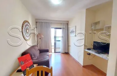 Apartamento para locação no madison plaza 35m², 1 dormitório e 1 vaga de garagem.