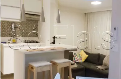 Flat park plaza brooklin, disponível para venda com 49m², 01 dorm e 01 vaga de garagem