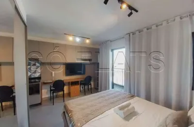 Flat no studio is moema disponível para locação com excelente localização em moema.