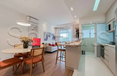 Mandarim, flat disponível para locação contendo 53m², 01 dormitório e 01 vaga de garagem.