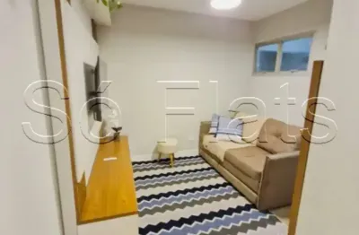 Apto disponível para locação no condomínio alvorada todo mobiliado contendo 35m² 1 dorm e 1 vaga.