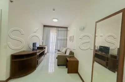 Flat disponível para locação em são caetano contendo 37m², 1 dormitório e 1 vaga para locação.