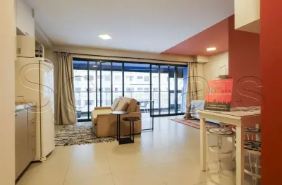 Residencial brasil, flat disponível para locação com 50m², 1 dormitório e 1 vaga.