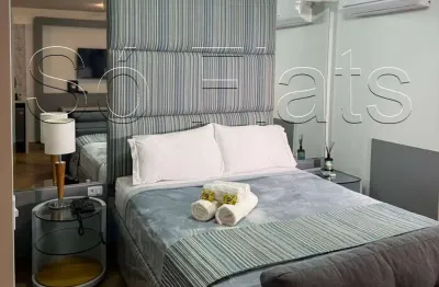 Flat transamerica bela cintra, disponível para venda com 27m², 1 dormitório e 1 vaga