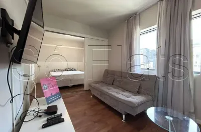 Flat no the time, contendo 31m² para locação no brooklin com vaga de garagem.