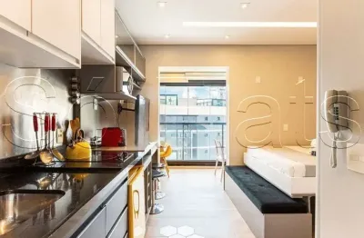 Vn quatá, apartamento no modelo studio disponível para venda com 35m², 1 dormitório e 1 vaga