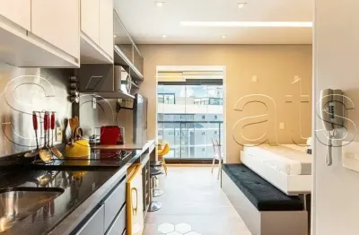 Vn quatá, apartamento no modelo studio disponível para locação com 35m², 1 dormitório e 1 vaga.