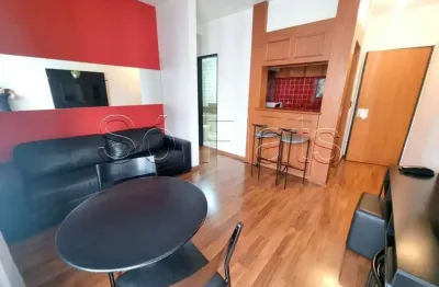 Apartamento mobiliado com vaga de garagem no renomado crillon disponível locação