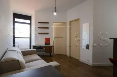 Flat disponível para locação no Moema Studio com 01 dorm e 1 vaga, próximo do Parque do Ibirapuera.