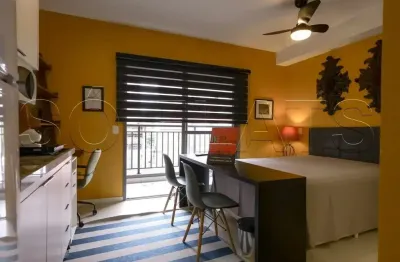 Residencial think home república, studio disponível para locação com 24m² e 1 dormitório.