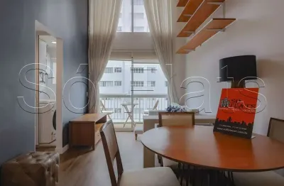 Apto no blue loft com 50m², 1 dormitório e 1 vaga, disponível para locação na vila nova conceição.
