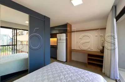 Studio Urbic Sabiá, flat disponível para locação contendo 25m² e 1 dormitório no bairro de Moema.
