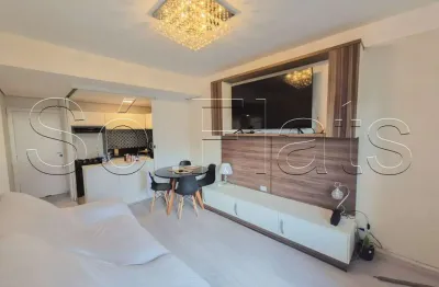 Flat disponível para locação no le bougainville, 51m², 1 dormitório e 1 vaga de garagem.