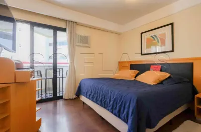 Flat tsue bienal, mobiliado à venda na vila mariana com vaga, varanda e serviços completos