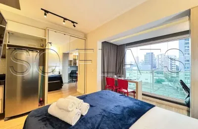 Studio mobiliado à venda em Perdizes no VN Turiassu com varanda e lazer completo