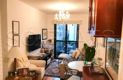 Apartamento mobiliado no Jardim Paulista com vaga, piscina e alto potencial de investimento