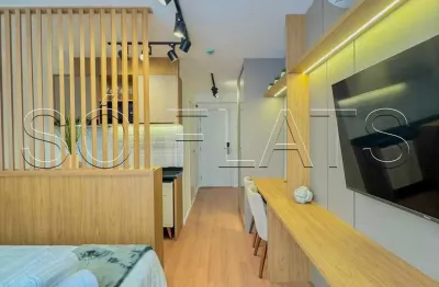 Studio mobiliado 26m² na Vila Olímpia com lazer completo ideal para morar ou investir