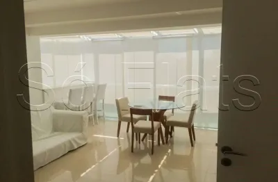 Apto com  96m², 1 dormitório e 1 vaga mobiliado no brooklin, disponível para locação.