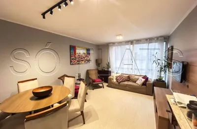 Apartamento mobiliado 97m² à venda na Vila Nova Conceição, 3 dormitórios e vaga