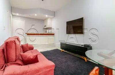 Apartamento mobiliado em Alphaville com varanda e vaga, Flat Le Bougainville