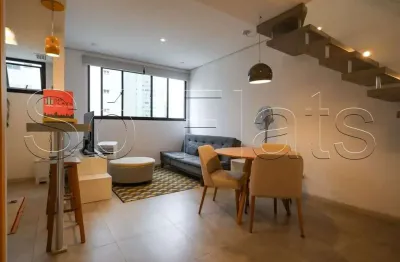 Duplex Life Itaim, flat disponível para locação contendo 65m², 01 dormitório e 01 vaga de garagem.