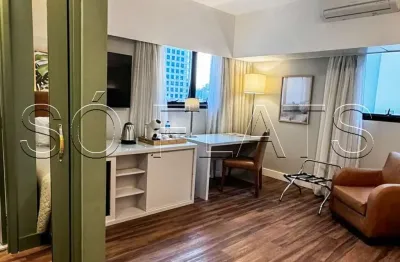 Flat mobiliado no Wyndham São Paulo Berrini com vaga ideal para morar ou investir