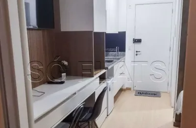 Studio mobiliado na Bela Vista com varanda, lazer completo e alto potencial de investimento