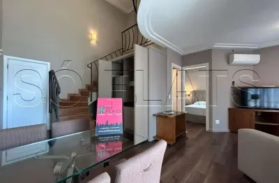 Flat Duplex Alto Padrão no Itaim | 78m² Mobiliado, 3 Dormitórios e 2 Vagas