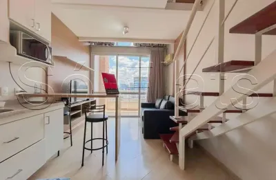 NYC, flat disponível para locação contendo 40m², 01 dormitório e 01 vaga de garagem.