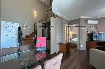 Gran Estanconfor Itaim, flat de alto padrão disponível para locação contendo 78m², 3 dorms e 2 vagas