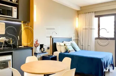 Flat mobiliado à venda em Alphaville Alpha Stay com vaga ideal para moradia ou investimento