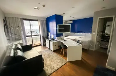 Flat mobiliado à venda na Vila Mariana 33m² com vaga na Rua Vergueiro