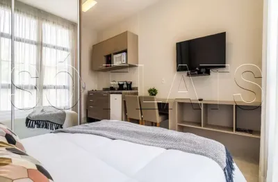 Studio Mobiliado 20m² no Centro SP, perto do Metrô | Jacques Pilon | Av Senador Queirós