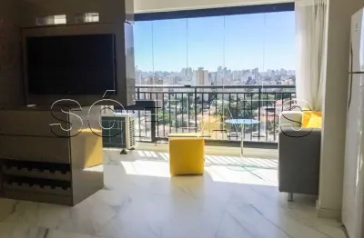 Studio mobiliado no Campo Belo | 35m² | 1 vaga | Próx. Aeroporto de Congonhas