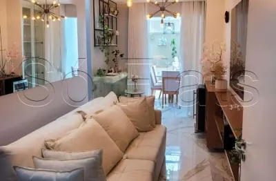 Apartamento mobiliado 103m² 3 dormitórios 1 vaga no Residencial Teg Corazza Lapa