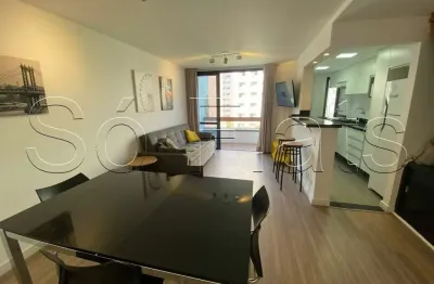 Duplex mobiliado em Moema com varanda, 1 vaga e lazer completo | 70m²