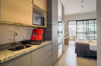 On Jurupis, studio disponível para locação contendo 29m² e 01 dormitório no bairro de Moema.
