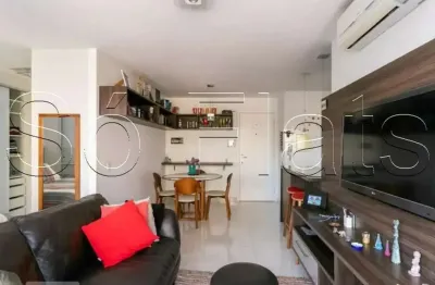 Residencial Glam Moema, flat com 47m², 1 vaga de garagem e 1 dormitório, disponível para locação.