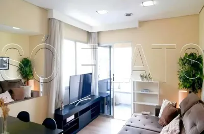 Flat à venda 57m² 1 suíte Brooklin Berrini Transamerica mobiliado com vaga