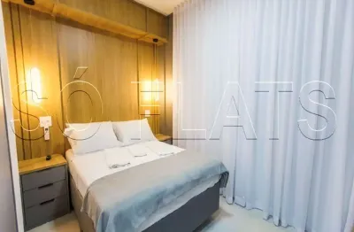 Studio mobiliado à venda Brooklin 27m² próximo Metrô e Av. Santo Amaro