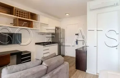 Studio mobiliado 33m² à venda no Brooklin, 1 vaga, lazer completo
