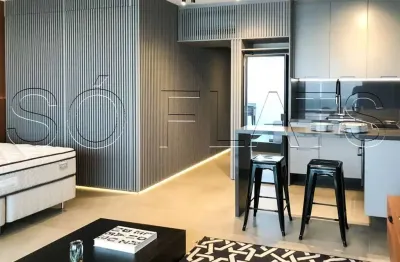 Studio 36m² mobiliado à venda em Pinheiros | 1 vaga | Próx. Metrô Faria Lima