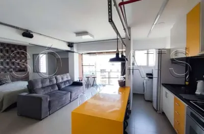 Studio mobiliado 43m² à venda em Moema com vaga Próximo ao Metrô