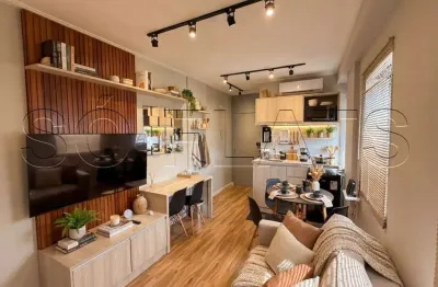 Flat mobiliado à venda 27m² 1 suíte 1 vaga na Consolação Frei Caneca próximo ao metrô