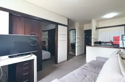 Flat Quality Alphaville disponível para locação com 39m², 01 dormitório e 01 vaga de garagem