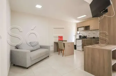 Studio 35m² mobiliado no Centro de SP perto do metrô | Excelente para investimento