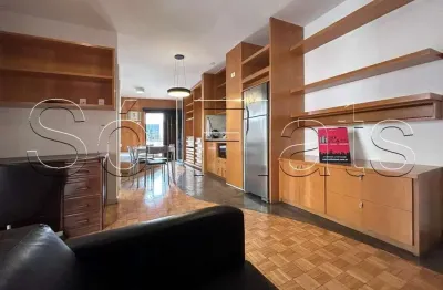 Lindo flat em Moema para locação na Av. Rouxinol. Com entrada imediata e sem fiador. Consulte-nos.