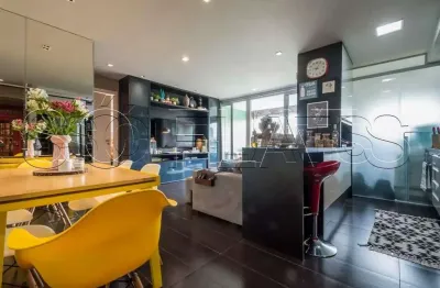 Apartamento mobiliado 70m² no Brooklin próximo Berrini, CPTM e Av. Bandeirantes, 1 vaga